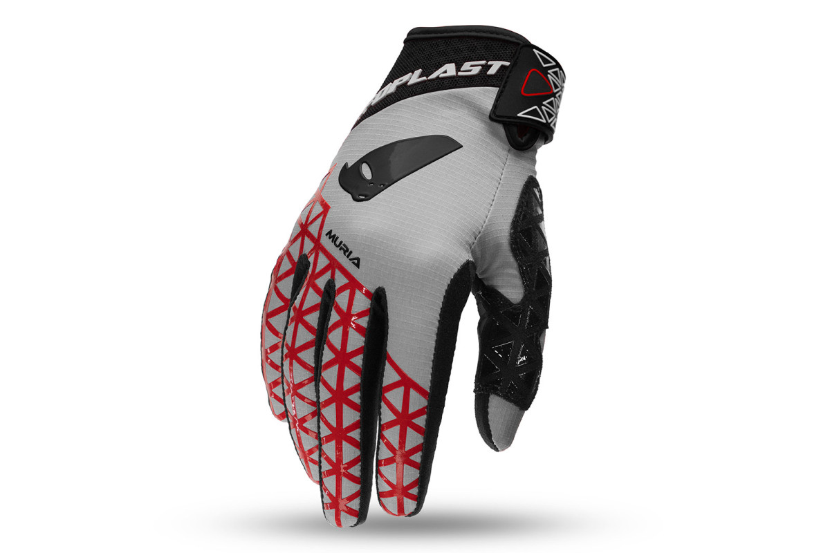 Motocross Muria gloves grey - CLOTHING - GL13002-E - Ufo Plast