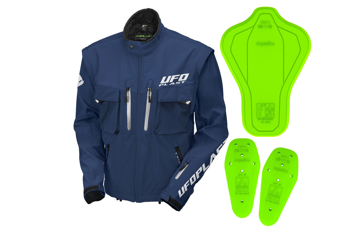 Taiga enduro jacket with protections included blue - Jackets - JA13002-C - Ufo Plast