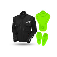 Taiga enduro jacket with protections included black - Jackets - JA13002-K - Ufo Plast Taiga enduro jacket with protections included black - Jackets - JA13002-K - Ufo Plast