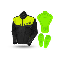 Taiga enduro jacket with protections included neon yellow - Jackets - JA13002-KD - Ufo Plast