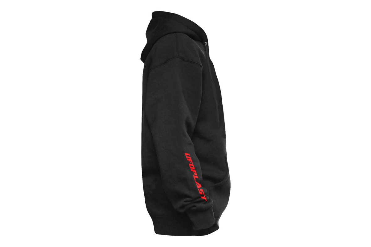 Black Hooded Sweatshirt - Sweatshirts - MG04551 - Ufo Plast
