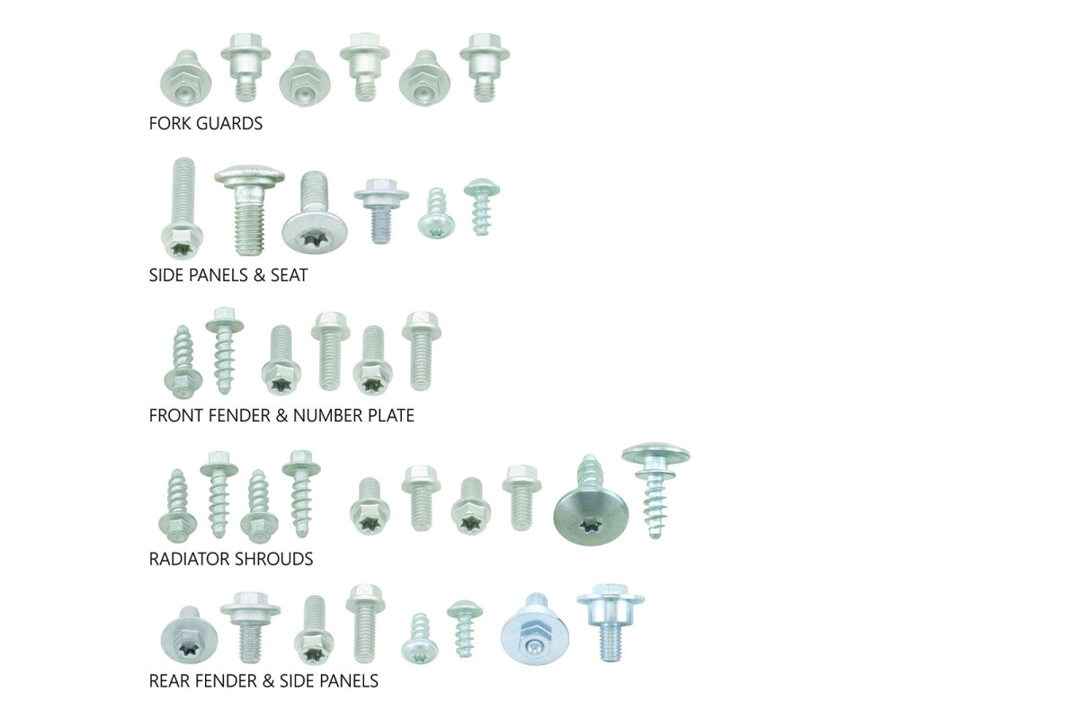 Motocross full plastic fastener kit for HUSQVARNA TE 150/250/300 24-25, FE 250/350/450/501 24-25