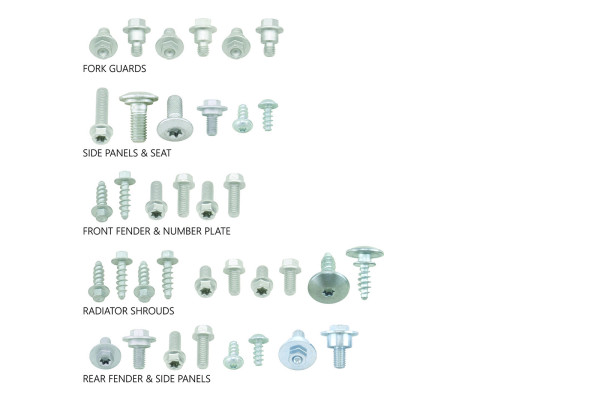 Motocross full plastic fastener kit for HUSQVARNA TE 150/250/300 24-25, FE 250/350/450/501 24-25