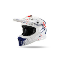 Intrepid Motocross Helmet white, blue, red - Helmets - HE13401-WB - Ufo Plast