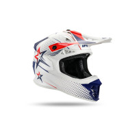 Intrepid Motocross Helmet white, blue, red - Helmets - HE13401-WB - Ufo Plast