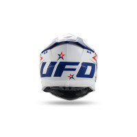 Intrepid Motocross Helmet white, blue, red - Helmets - HE13401-WB - Ufo Plast