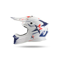 Intrepid Motocross Helmet white, blue, red - Helmets - HE13401-WB - Ufo Plast