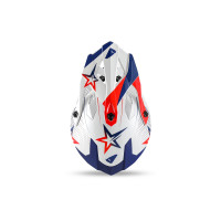 Intrepid Motocross Helmet white, blue, red - Helmets - HE13401-WB - Ufo Plast