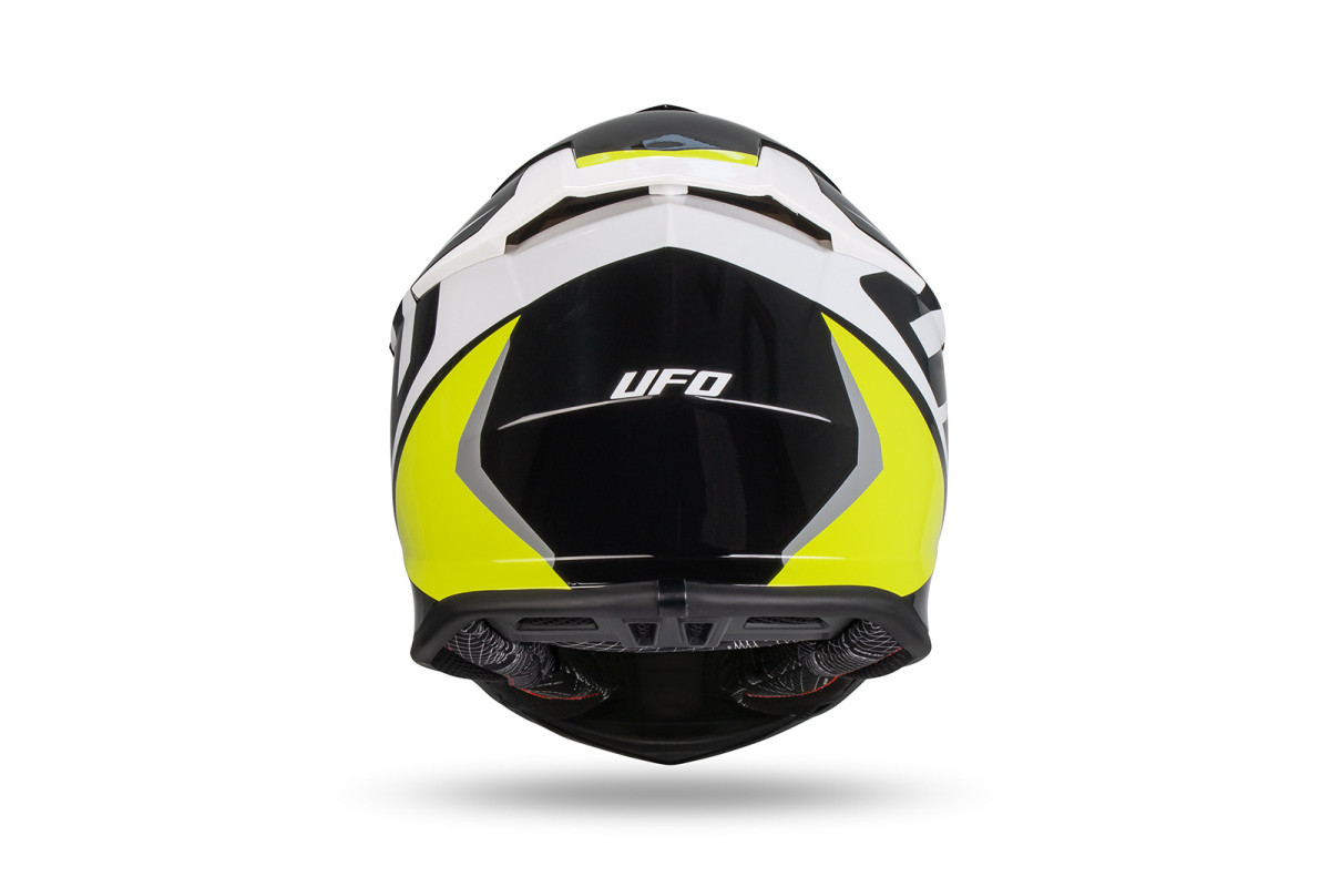 Intrepid Motocross Helmet white, black, neon yellow - Helmets - HE13401-WK - Ufo Plast