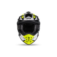 Intrepid Motocross Helmet white, black, neon yellow - Helmets - HE13401-WK - Ufo Plast
