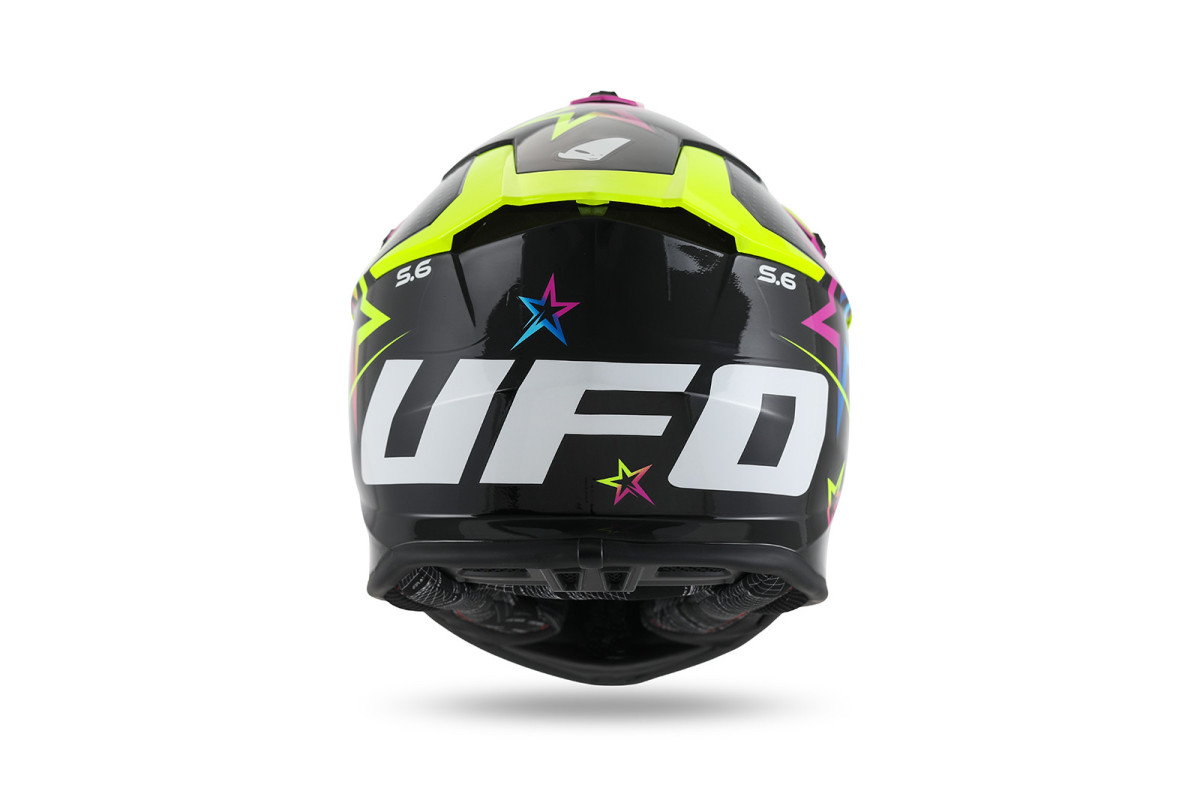 Intrepid Motocross Helmet neon yellow, light blue, purple - Helmets - HE13401-KC - Ufo Plast