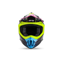 Intrepid Motocross Helmet neon yellow, light blue, purple - Helmets - HE13401-KC - Ufo Plast
