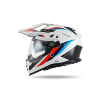 Cosmos Tourer Crossover helmet White, blue and red - Helmets - HE13006-WB - Ufo Plast