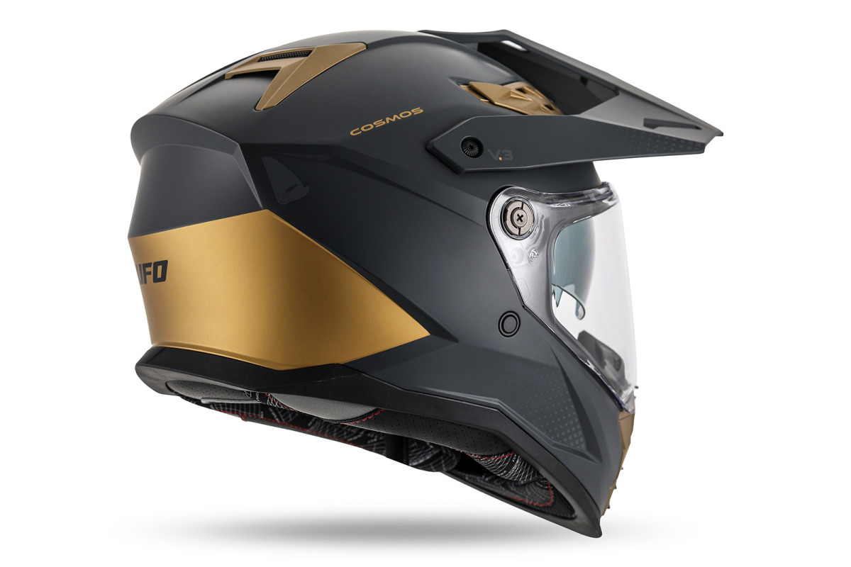 Cosmos Tourer Crossover helmet dark grey bronze - Helmets - HE13006-KG - Ufo Plast