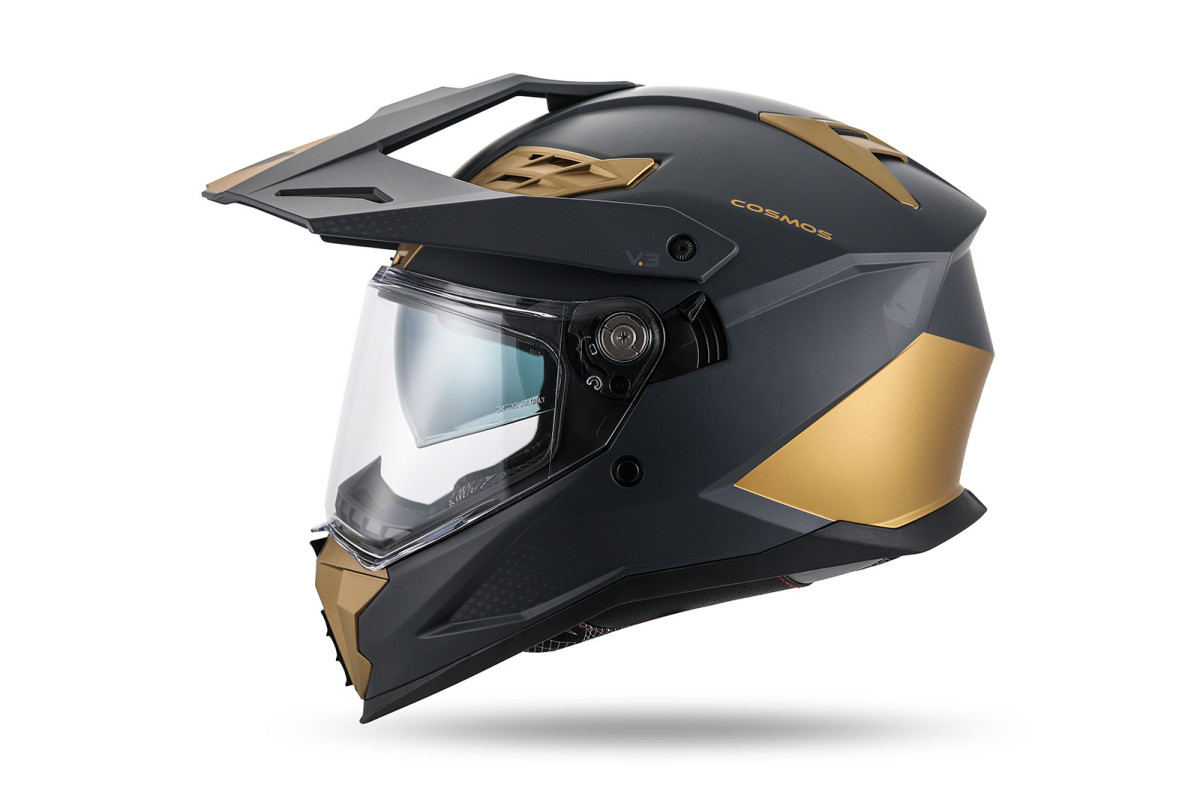 Cosmos Tourer Crossover helmet dark grey bronze - Helmets - HE13006-KG - Ufo Plast
