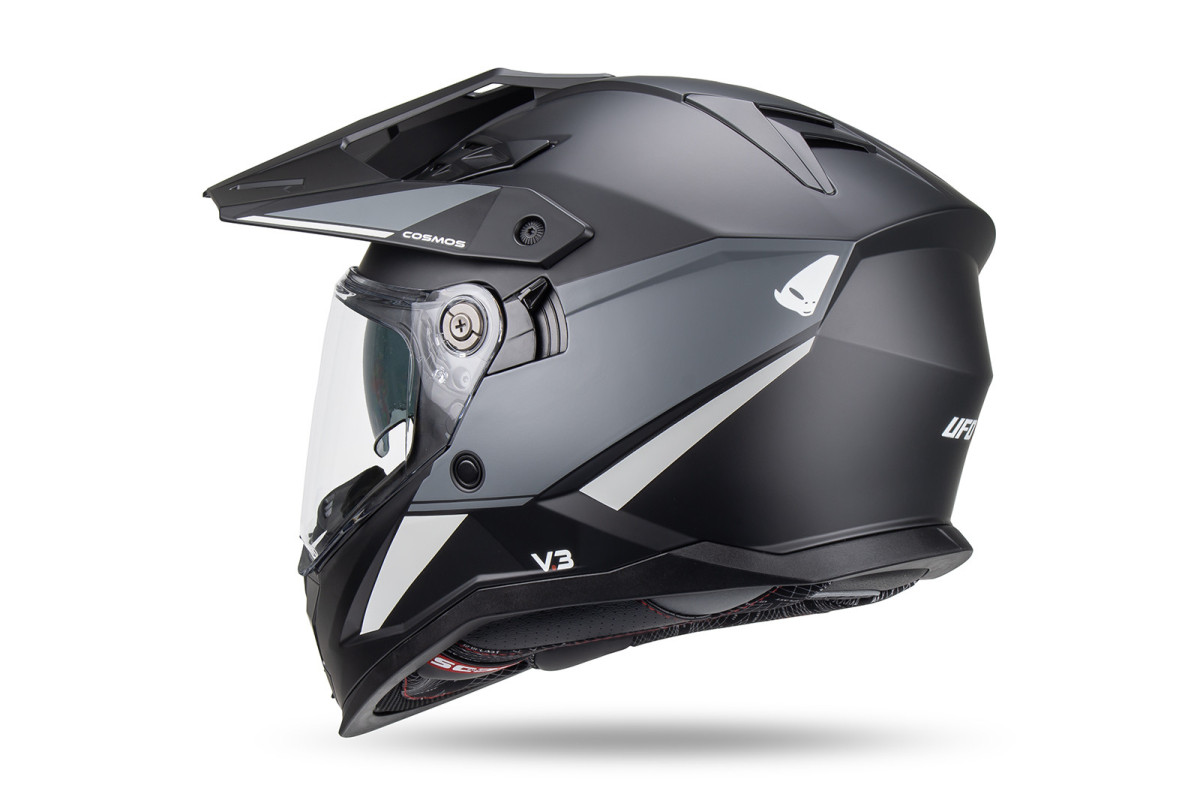 Cosmos Tourer Crossover helmet black grey - Helmets - HE13006-KK - Ufo Plast