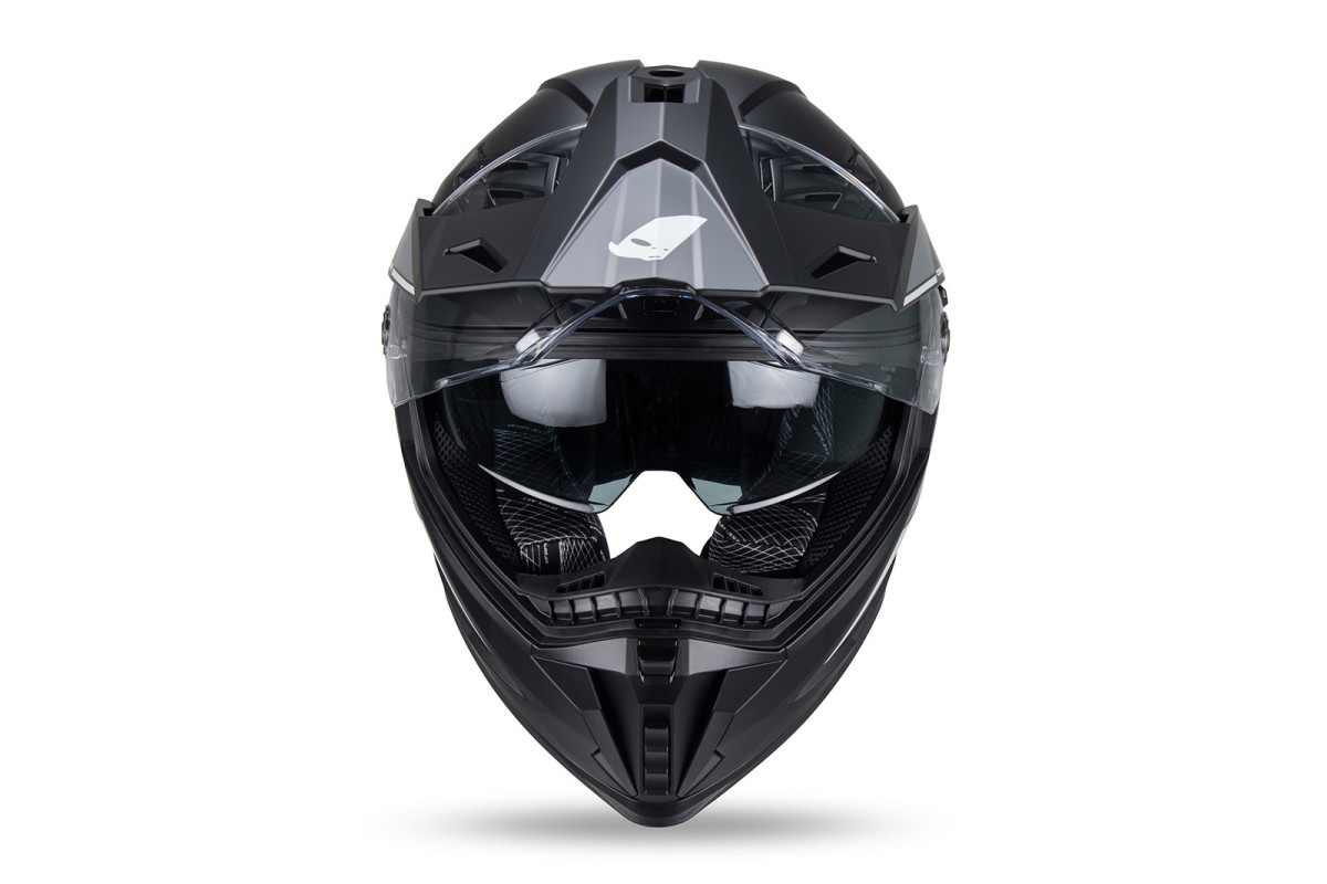 Cosmos Tourer Crossover helmet black grey - Helmets - HE13006-KK - Ufo Plast