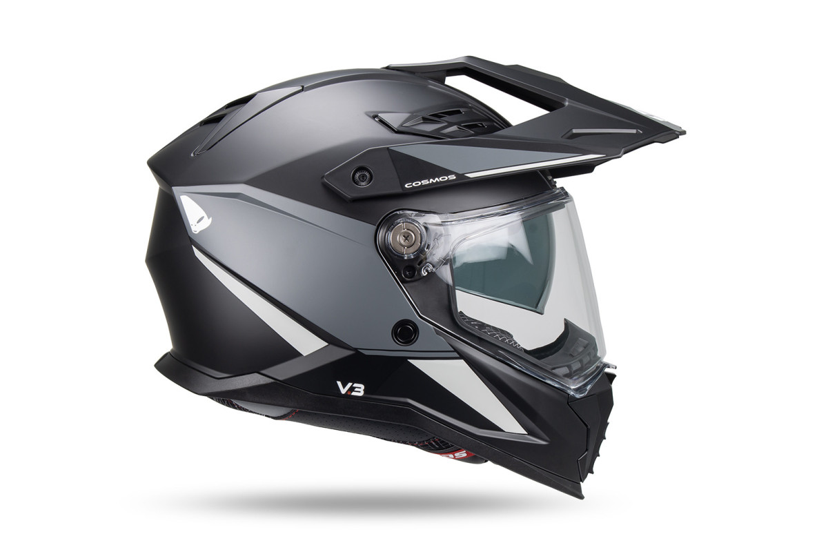 Cosmos Tourer Crossover helmet black grey - Helmets - HE13006-KK - Ufo Plast