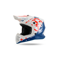 Motocross helmet for kids Korey white and blue - Helmets - HE13600-CW - Ufo Plast