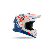 Motocross helmet for kids Korey white and blue - Helmets - HE13600-CW - Ufo Plast