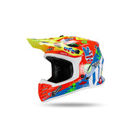 Motocross helmet for kids Korey yellow, red and blue - Helmets - HE13600-BU - Ufo Plast Motocross helmet for kids Korey yellow, red and blue - Helmets - HE13600-BU - Ufo Plast