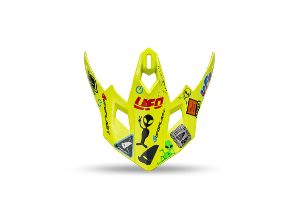 Peek for kids motocross helmet Korey HE13600, yellow and black - Helmet spare parts - HR240-DU - Ufo Plast