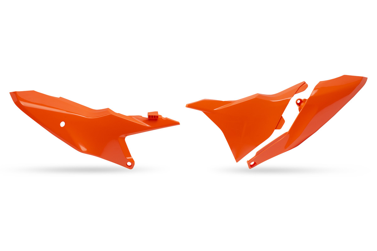 Side Panels orange compatible Ktm SX 85 (2025-26) - REPLICA PLASTICS - KT05031-127 - Ufo Plast