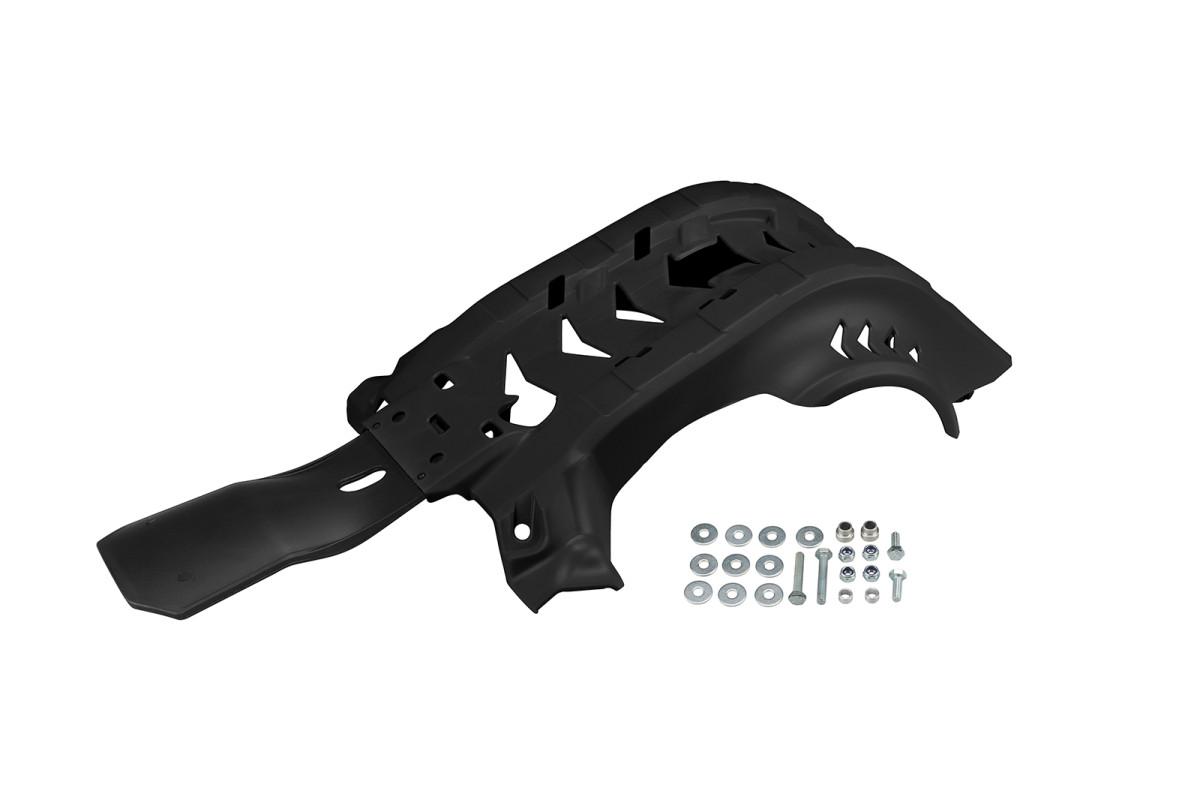 Skid-Plate black compatible Gas Gas / Ktm / Husqvarna - REPLICA PLASTICS - KT05040-001 - Ufo Plast