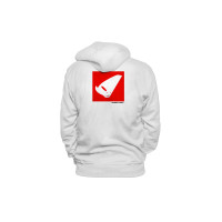 Hooded sweatshirt white