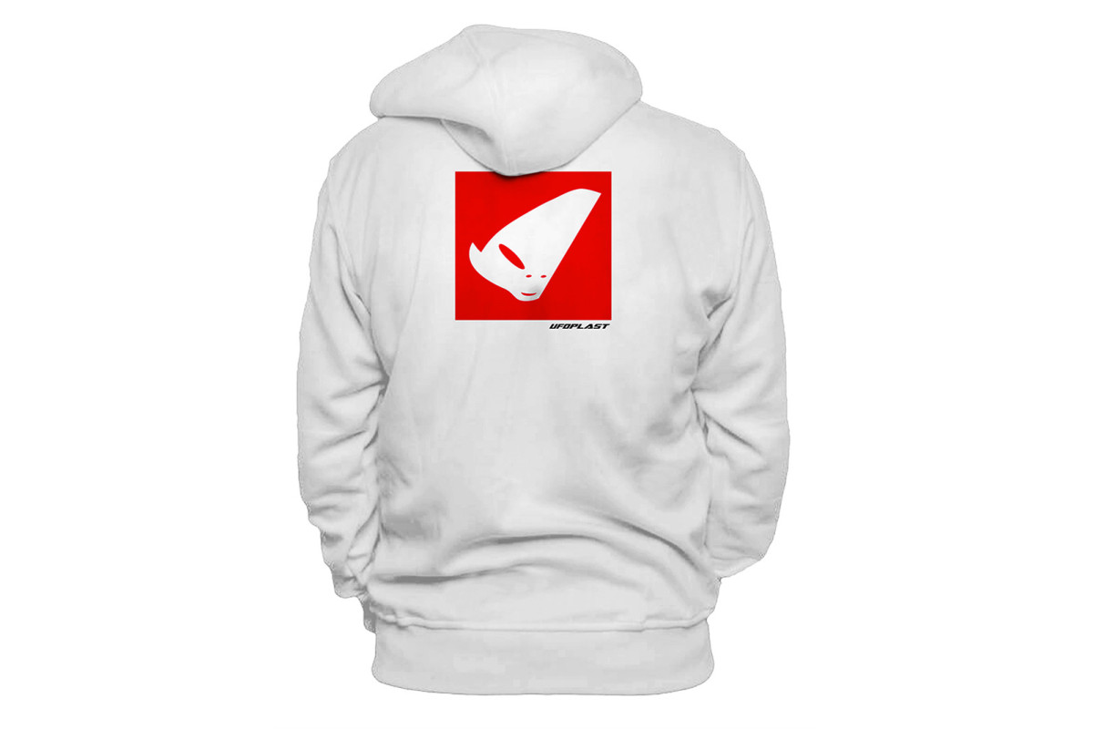 Hooded sweatshirt white