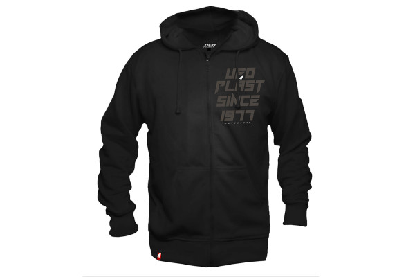 Long-sleeved hooded sweatshirt, black - Ufo Plast MG04568