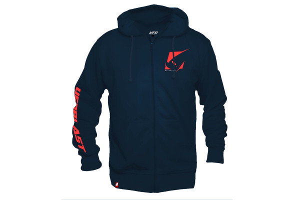 Long-sleeved hooded sweatshirt, blue - Ufo Plast MG04569