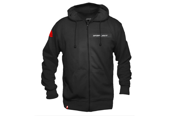 Long-sleeved hooded sweatshirt, black - Ufo Plast MG04570