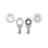 Aluminium mounting kit for Ø 22 & 28 mm Handlebar - Ufo Plast Aluminium mounting kit for Ø 22 & 28 mm Handlebar - Ufo Plast